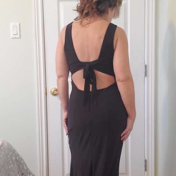 Stunning Open Back Rhinestone Dress - Picture 10 of 16